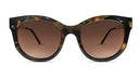 Thierry Lasry LIVELY Green-Brown Cat Eye Sunglasses