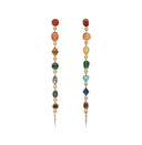 Grainne Morton Long Rainbow Drop Earrings