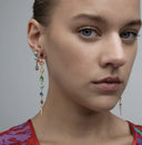 Grainne Morton Long Rainbow Drop Earrings