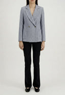 D.B Blazer W/Shoulder Pads Bicolour Frise