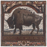 Sabina Savage Secrets of the Bison  Silk Twill Sanguine/Silver 90 x   90cm