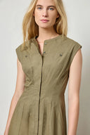 Sleeveless Seamed Maxi Dress