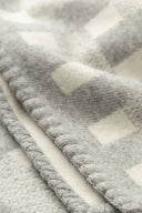 Johnston's Blanket Stitched Basketweave Throw