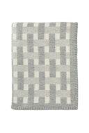 Johnston's Blanket Stitched Basketweave Throw