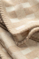 Johnston's Blanket Stitched Basketweave Throw