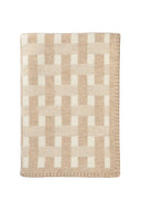 Johnston's Blanket Stitched Basketweave Throw