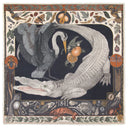 Sabina Savage The Alligator’s Empire Wool Silk Shawl 135 – Midnight/Steel