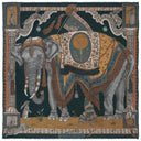 Sabina Savage The Rabbits and The Elephant Silk Twill Scarf 42 – Midnight/Honey