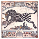Sabina Savage The Royal Striped Horses Cashmere Shawl 135 – Pastel/Pearl