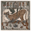 Sabina Savage The Tiger Trap Wool Silk Shawl 135 – Porcelain/Moss