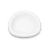 Tina Frey Amoeba Medium Bowl in white resin with smooth, organic shape and sculptural finish.