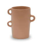 Medium resin vase with sculptural loop design by Tina Frey, handcrafted in San Francisco.