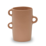 Medium resin vase with sculptural loop design by Tina Frey, handcrafted in San Francisco.