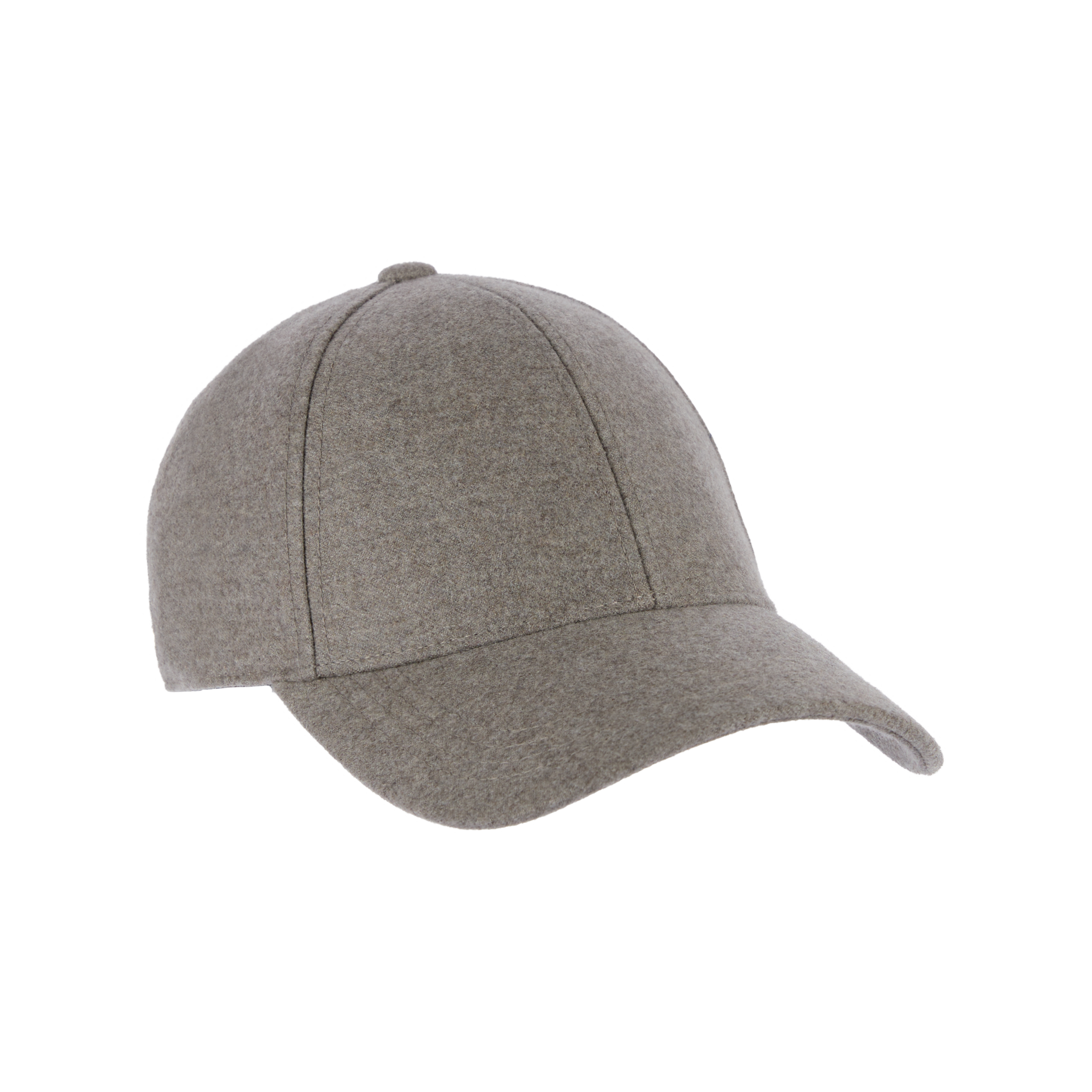 Front view of Varsity Headwear 100% Loro Piana Cashmere Cap in Marble Beige, featuring soft structured front and minimalist detailing.