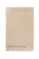 Merino Throw Blanket | Texture Herringbone by Johnston's of Elgin