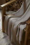 Merino Throw Blanket | Texture Herringbone by Johnston's of Elgin