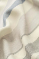 MULTI STRIPE THROW in Grey Blue