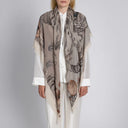 Sabina Savage Zouyu, Cry The Deer Cashmere Shawl 135 x 135cm