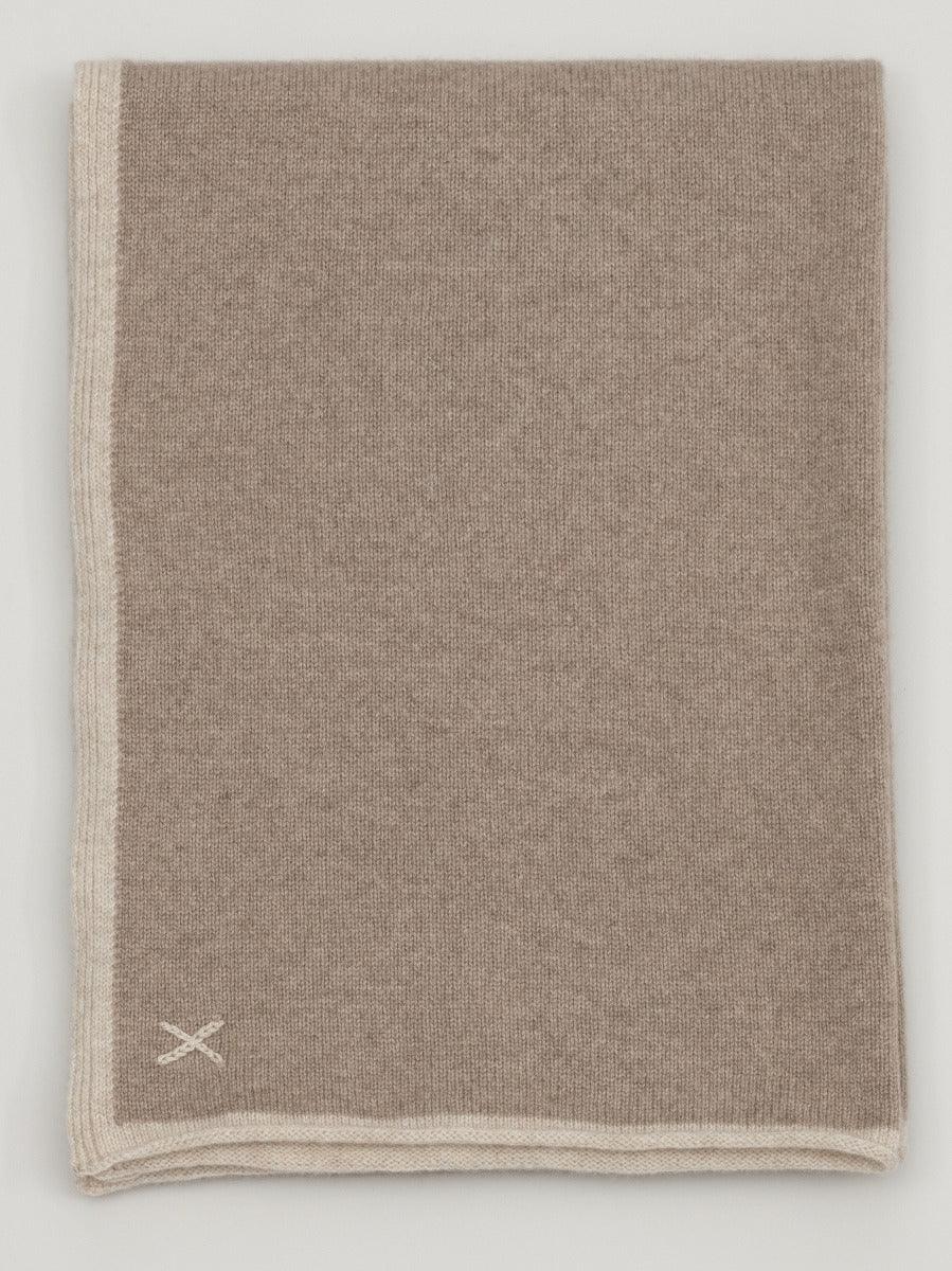 100% Cashmere Knitted Wrap - Cocoon