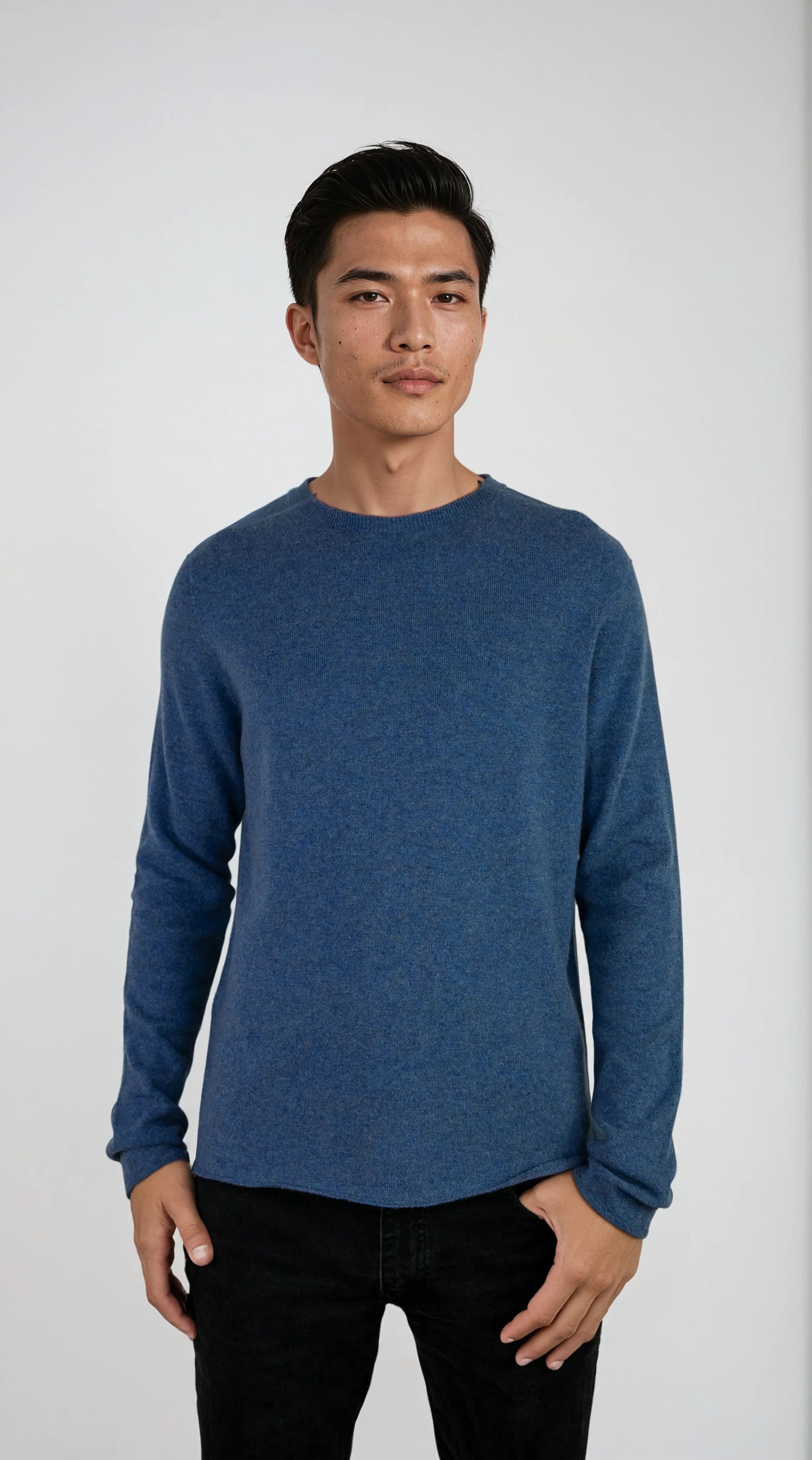 Breathable cashmere sweater with a tee-like fit, designed in Telluride and made in the USA. Ideal for layering or packing light.