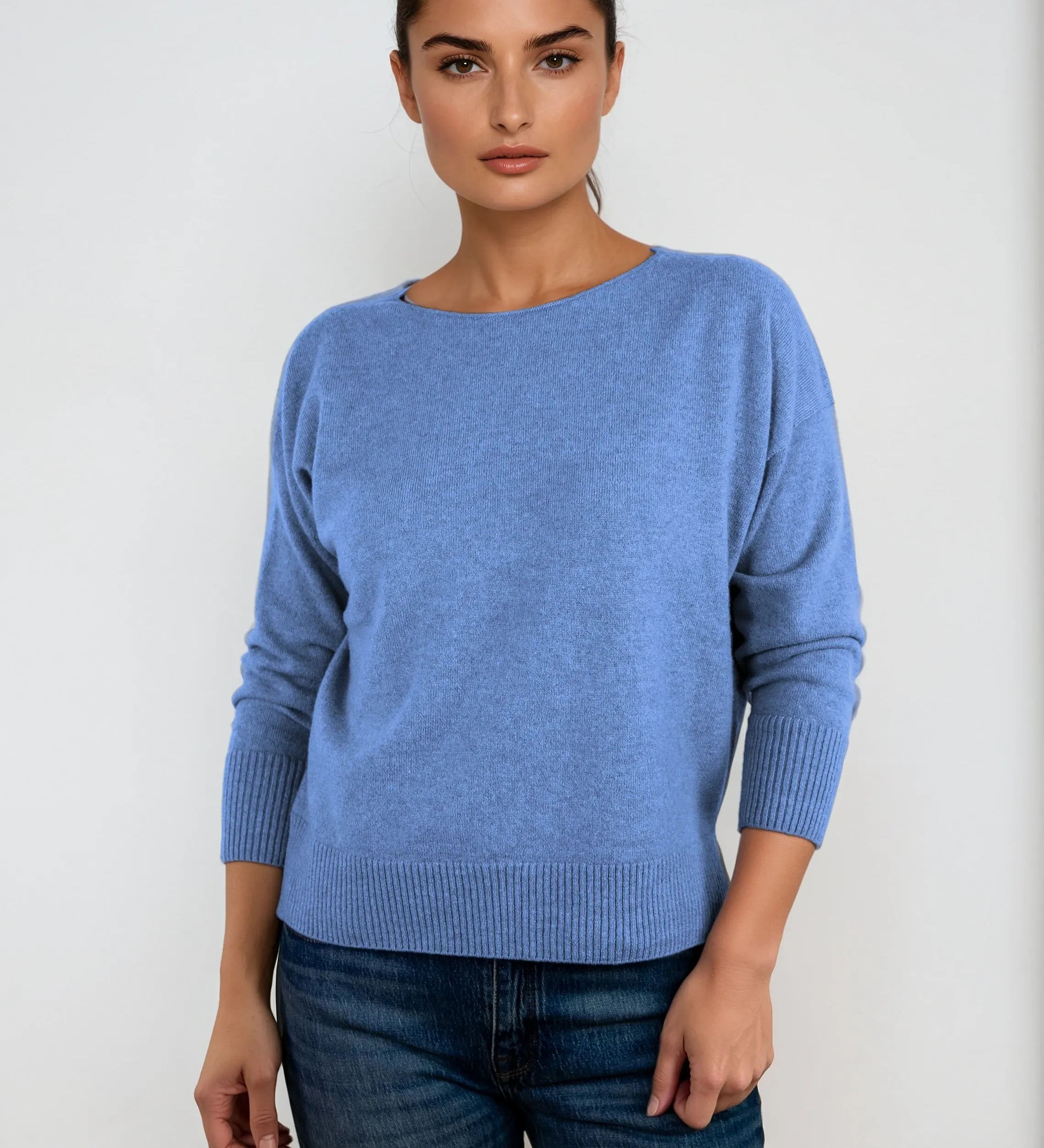 Minimalist cashmere robe coat with no buttons, designed in Telluride and made in the USA. Perfect for moms, errands, or cozy mornings.