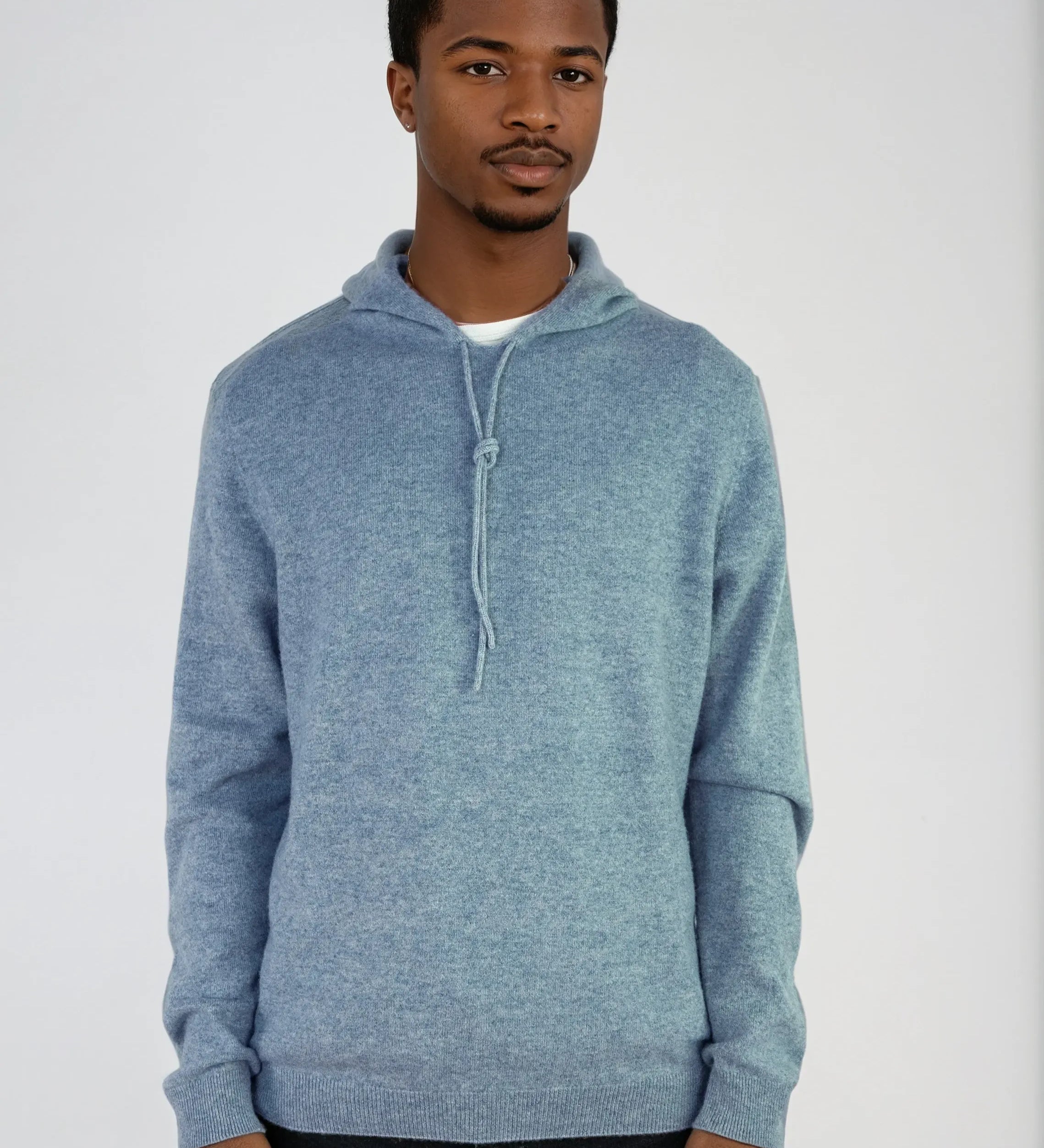 Unisex cashmere hoodie designed in Telluride and made in the USA. Wear it skiing, over a dress, or lounging in quiet luxury.