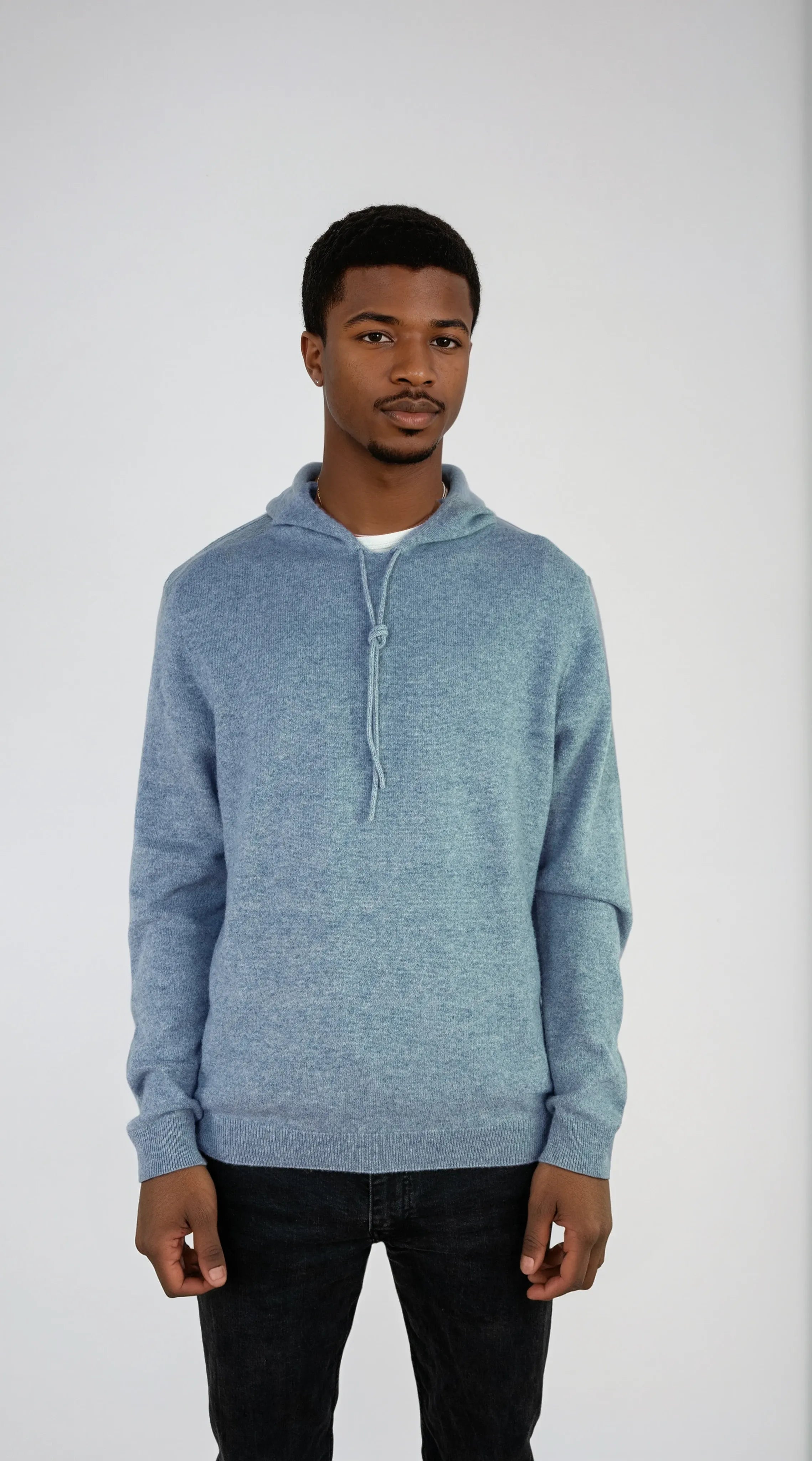 Unisex cashmere hoodie designed in Telluride and made in the USA. Wear it skiing, over a dress, or lounging in quiet luxury.