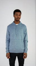 Unisex cashmere hoodie designed in Telluride and made in the USA. Wear it skiing, over a dress, or lounging in quiet luxury.