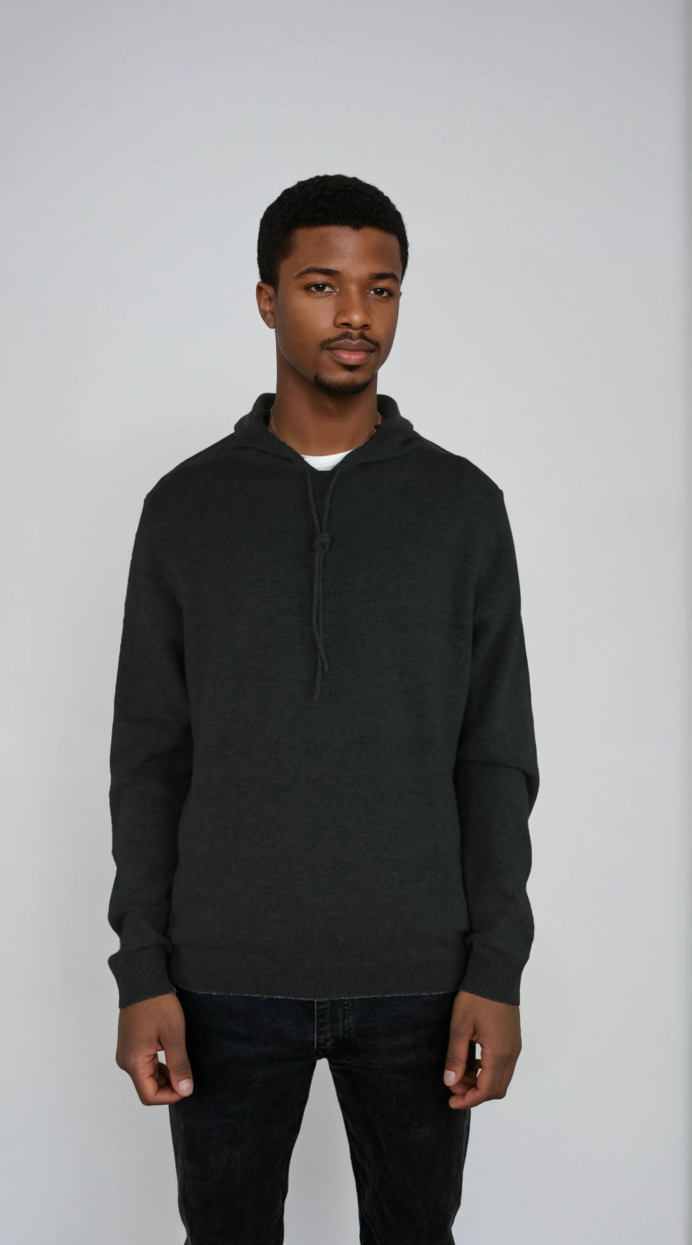 Unisex cashmere hoodie designed in Telluride and made in the USA. Wear it skiing, over a dress, or lounging in quiet luxury.