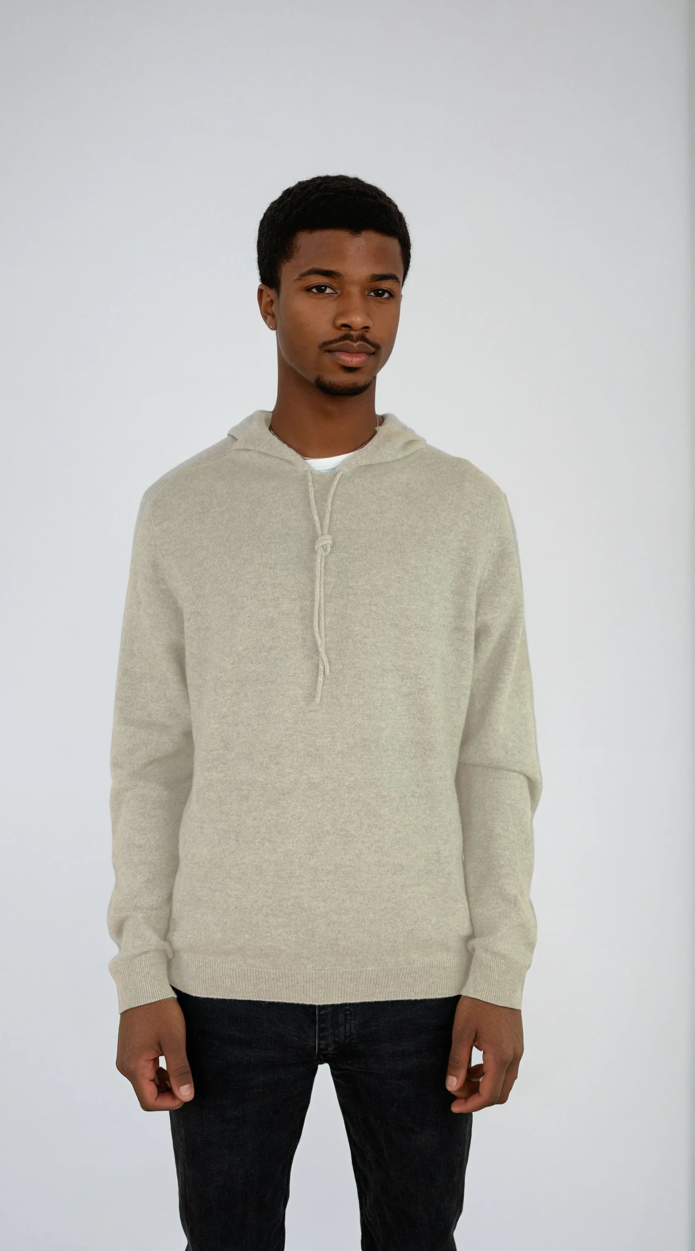 Unisex cashmere hoodie designed in Telluride and made in the USA. Wear it skiing, over a dress, or lounging in quiet luxury.