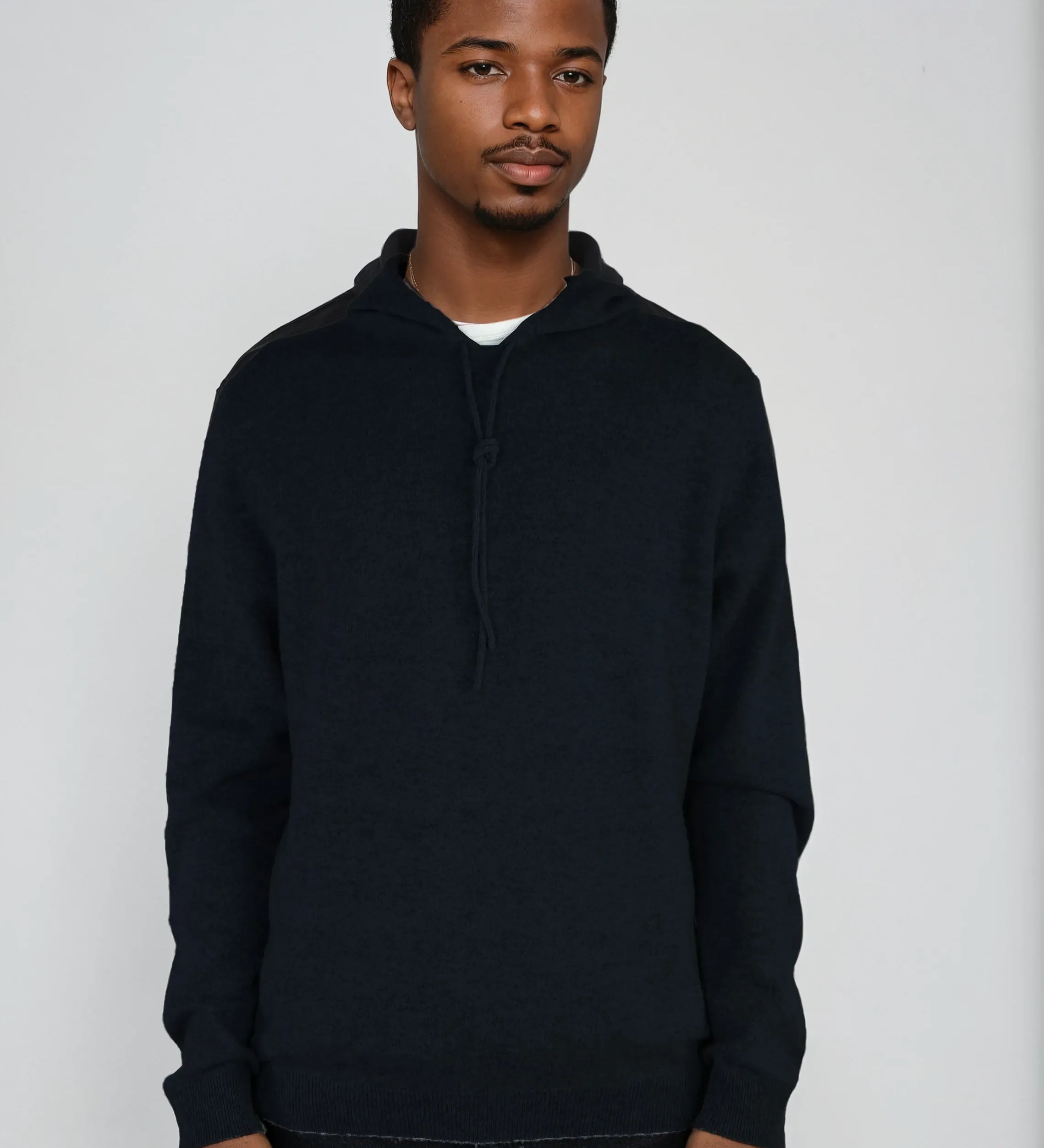 Unisex cashmere hoodie designed in Telluride and made in the USA. Wear it skiing, over a dress, or lounging in quiet luxury.