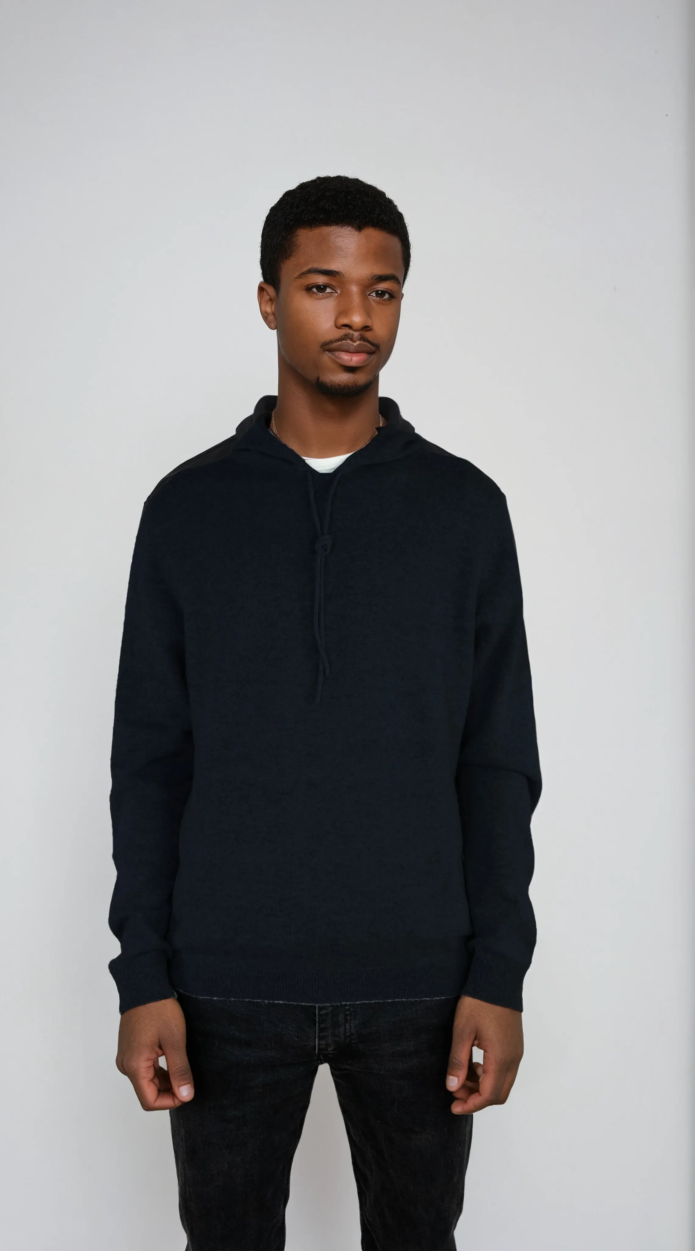 Unisex cashmere hoodie designed in Telluride and made in the USA. Wear it skiing, over a dress, or lounging in quiet luxury.