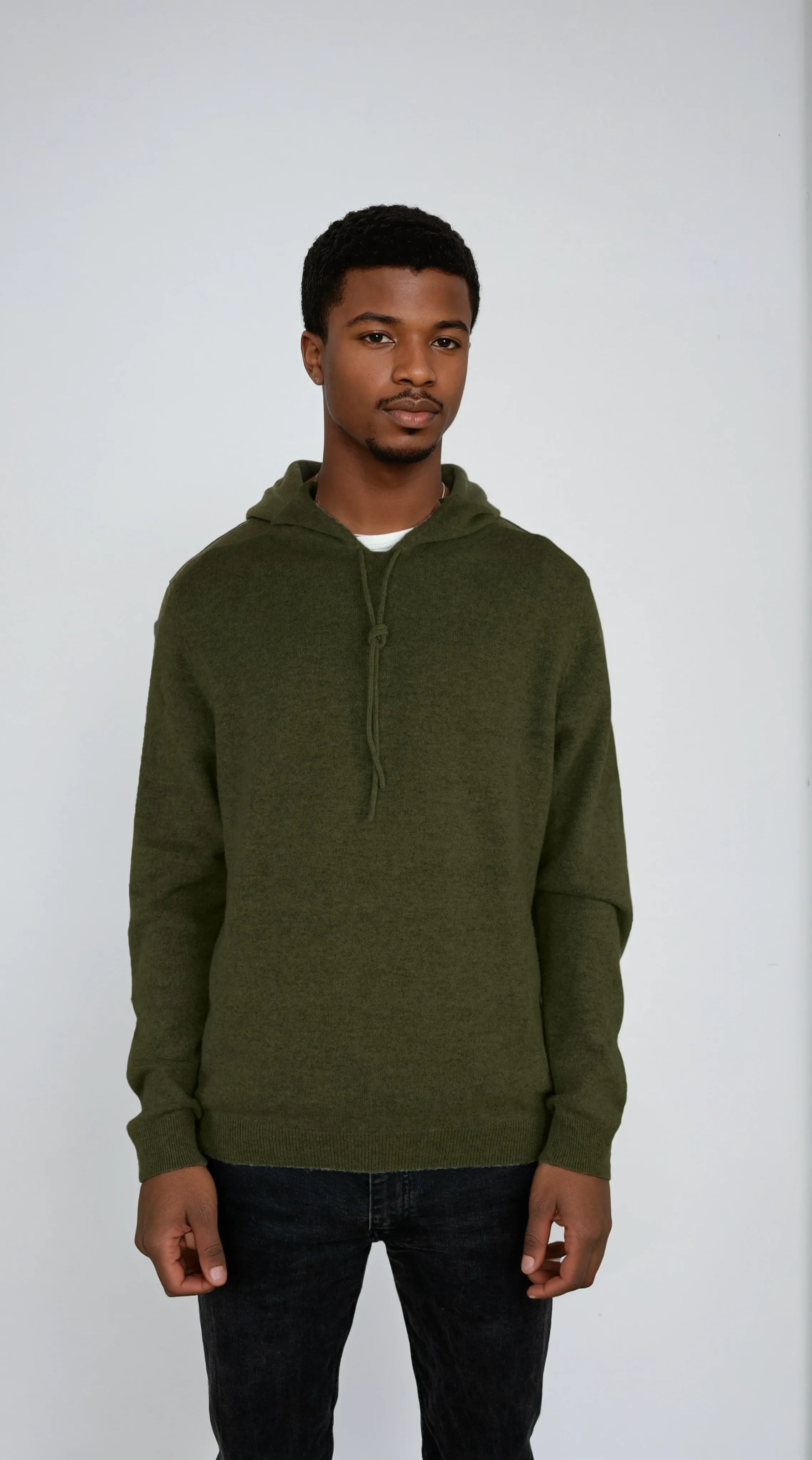 Unisex cashmere hoodie designed in Telluride and made in the USA. Wear it skiing, over a dress, or lounging in quiet luxury.