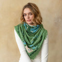 Freya Celestial Bird Cashmere Bandana Sweater Wrap crafted from 100% extra-soft knit cashmere