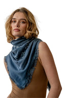Freya Cosmic Cashmere Bandana Sweater Wrap crafted from 100% extra-soft knit cashmere