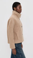 Cropped Funnel Jacket Boucle by Harris Warf