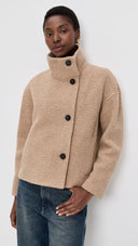 Cropped Funnel Jacket Boucle by Harris Warf