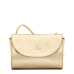 Il Bisonte Linea 1978 crossbody bag in metallic platinum Italian leather