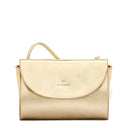 Il Bisonte Linea 1978 crossbody bag in metallic platinum Italian leather