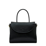 Il Bisonte Linea 1978 handbag in black vegetable-tanned Italian leather