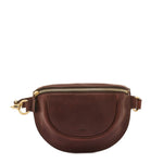Il Bisonte Oliveta belt bag in coffee vegetable-tanned Italian leather