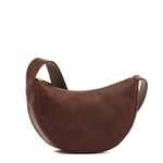 Il Bisonte Oliveta Hobo Bag in Coffee crafted from vegetable-tanned Italian leather