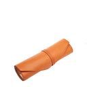 Il Bisonte travel backgammon set in caramel vegetable-tanned Italian leather