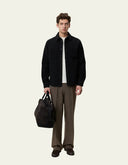 Les Deux Bouclé Overshirt with a textured wool-blend finish, spread collar, and chest patch pockets