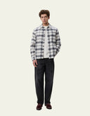 Les Deux Check Overshirt in brushed 100% cotton flannel with a classic check pattern