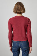 Back view of the Lilla P Vintage Bias long sleeve tee