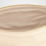 Il Bisonte Anna Fold-Over Flap Crossbody Bag — Milk & Graphite
