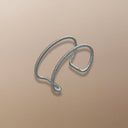 Simon Alcantara BHP101 30mm open cuff bracelet handwoven with silver cord