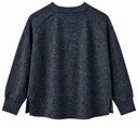 Back view of the Sphere One Trailer sweater showing the hook fastening and curved hem