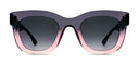 Thierry Lasry GAMBLY 1084 Grey & Pink sunglasses, soft cat-eye frame handmade in Italy from acetate with UV-protective lenses, front view
